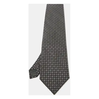 Boss By Hugo Boss Black/Grey Patterned Silk Tie