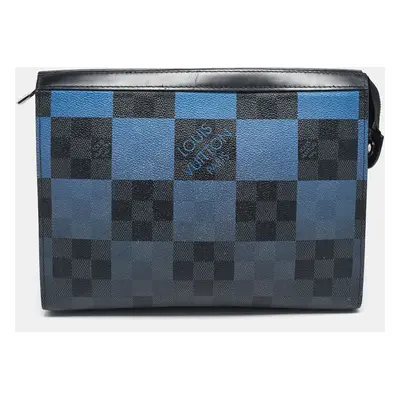 Louis Vuitton Blue Damier Graphite Canvas Pochette Voyage MM