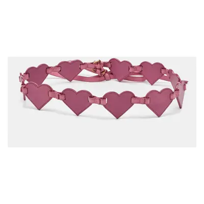 Yves Saint Laurent Pink Heart Chain Belt 100CM