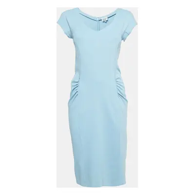 Armani Collezioni Blue Jersey Midi Dress