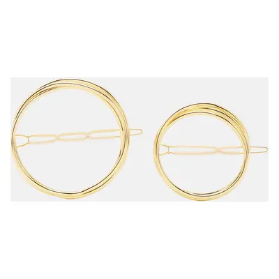 Cult Gaia Gold Tone Circle Hair Clip