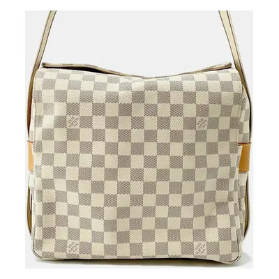 Louis Vuitton Beige Damier Azur Naviglio Shoulder Bag