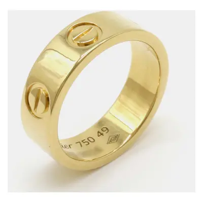 Cartier 18K Yellow Gold Love Band Ring EU