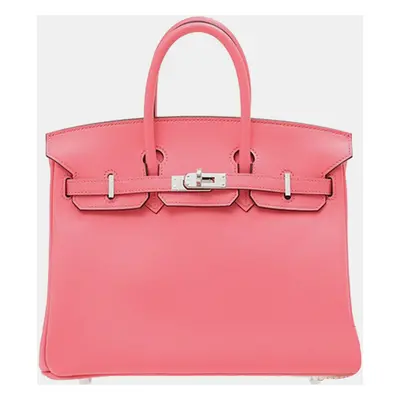 Hermes Rose Azalee Swift Leather Birkin Bag