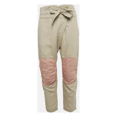 Zadig & Voltaire Beige Linen Blend Plumo Cropped Pants