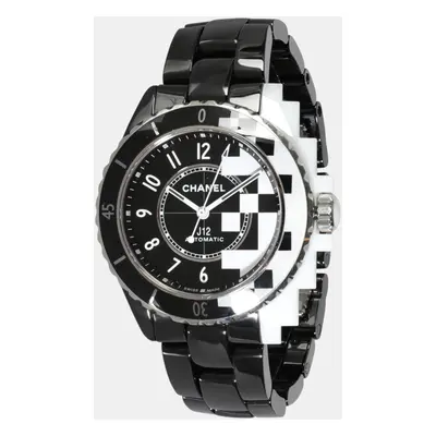 Chanel Black Ceramic J12 H7988 Automatic Women's Wristwatch mm