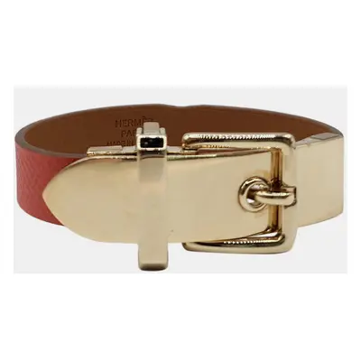 Hermes Java Epsom Leather Bracelet in GHW