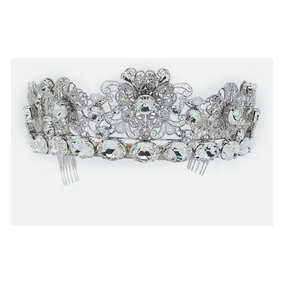 Dolce & Gabbana Silver Tone Crystal Embellished Tiara