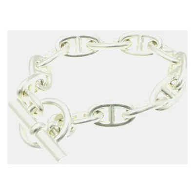 Hermes Chaine D'Ancre Gm Silver No Stone Charm Bracelet Silver