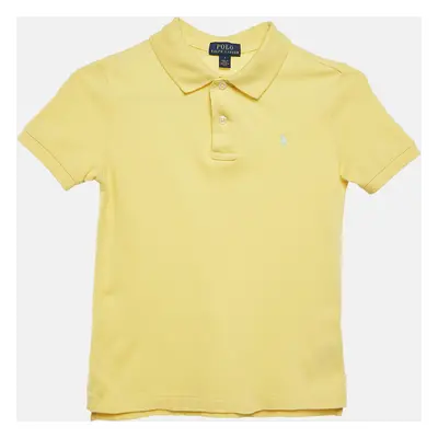 Polo Ralph Lauren Yellow Cotton Pique Polo T-Shirt Yrs