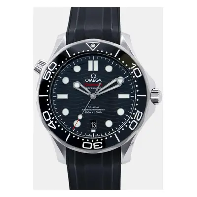 Omega Black Stainless Steel Seamaster 210.32.42.20.01.001 Automatic Men's Wristwatch mm