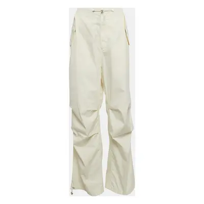 Dion Lee Ivory White Cotton Blend Toggle Parachute Pants