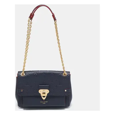 Louis Vuitton Navy Blue Monogram Empreinte Leather Vavin PM Bag