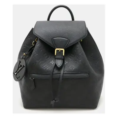 Louis Vuitton Black Monogram Empreinte Leather Montsouris PM Backpack