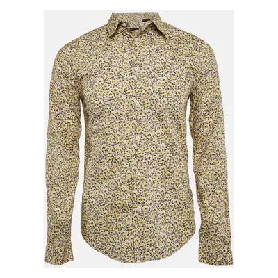 Louis Vuitton Yellow Abstract Print Cotton Shirt