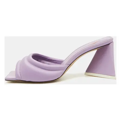 The Attico Light Purple Satin Devon Slide Sandals Size 38.5