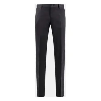 Dolce & Gabbana Black Virgin Wool And Silk Trouser Pants IT