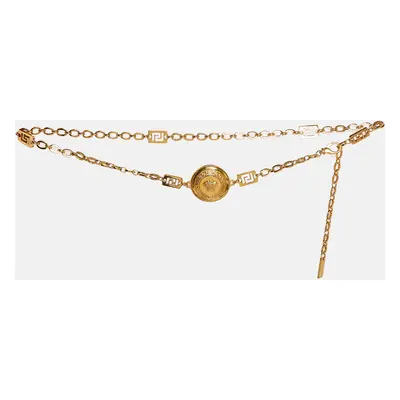 Versace Medusa Gold Tone Chain Belt