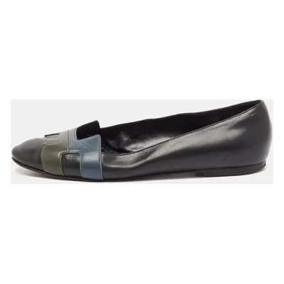 Hermes Tricolor Leather Nice Ballet Flats Size