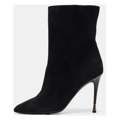 Tom Ford Black Suede Ankle Length Boots Size