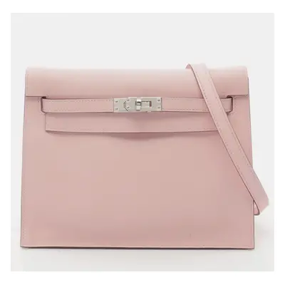 Hermes Pink Swift Leather Kelly Danse Shoulder Bag