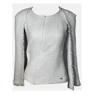 Chanel White Tweed Cape