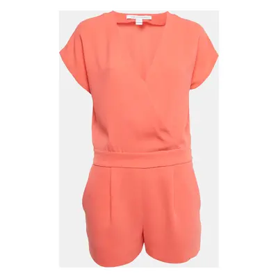 Diane Von Furstenberg Pink Crepe Emerson Romper