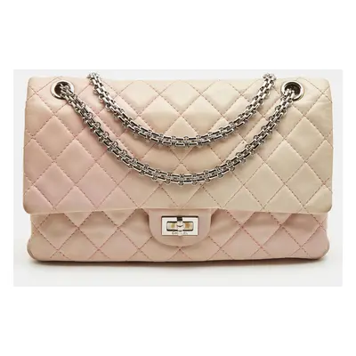 Chanel Pink Ombre Quilted Leather Reissue 2.55 Classic Flap Bag