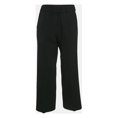 Boutique Moschino Black Crepe Wide Leg Pants