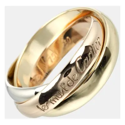 Cartier 18K Yellow Gold, Rose Gold, White Gold Trinity Ring