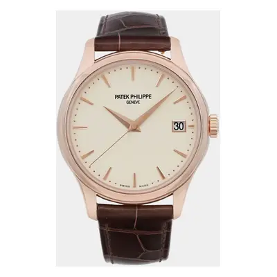 Patek Philippe Ivory 18K Rose Gold Calatrava 5227R-001 Automatic Men's Wristwatch mm