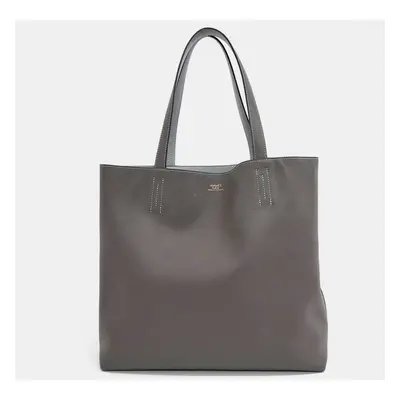 Hermes Grey Leather De Blouisance Shoulder Bag