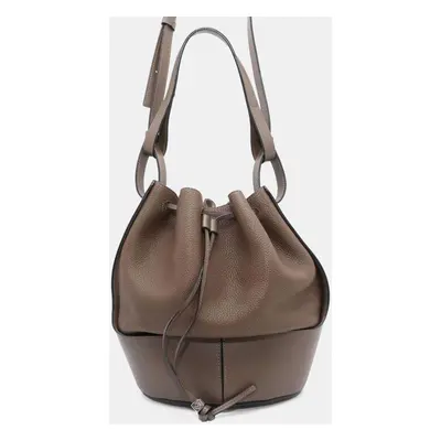 Loewe Balloon Brown Leather Shoulder Bag