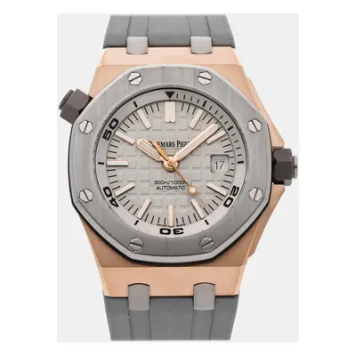 Audemars Piguet Grey 18k Rose Gold Royal Oak Offshore 15711OI.OO.A006CA.01 Automatic Men's Wrist