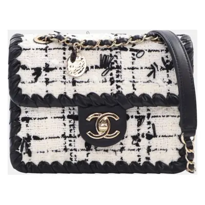 Chanel Black/White Mini Tweed My Own Frame Flap