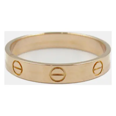 Cartier 18K Rose Gold Love Band Ring EU