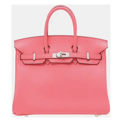 Hermes Rose Azalee Swift Leather Birkin Bag