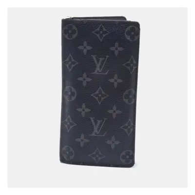 Louis Vuitton Monogram Eclipse Canvas Brazza Wallet