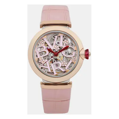 Bvlgari Pink 18k Rose Gold Lucea LUP33SG Quartz Women's Wristwatch mm