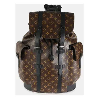 Louis Vuitton Monogram Macassar Canvas Christopher Backpack MM