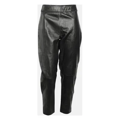 Boutique Moschino Black Leather Trouser