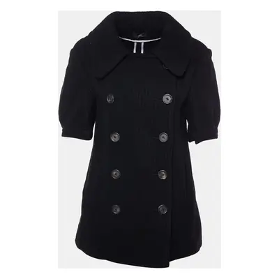 Joseph Black Wool Corduroy Double Breasted Iris Jacket