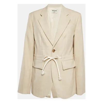 Zadig & Voltaire défilé Beige Mister Wool Eco Blazer