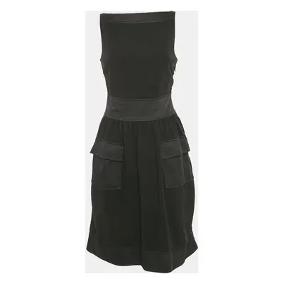 Diane Von Furstenberg Black Jersey Sleeveless Zanne Dress