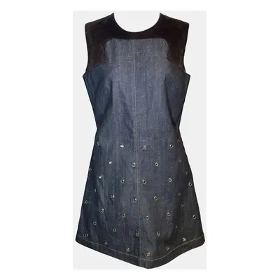 Louis Vuitton Denim Corduroy Collar Dress