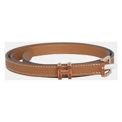 Hermes Gold Epsom Leather Belt