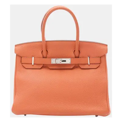 Hermes Birkin Togo Handbag Orange