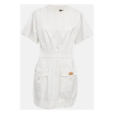 Louis Vuitton White Cotton Utility Mini Dress