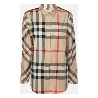 Burberry Beige Nova Check Cotton Shirt