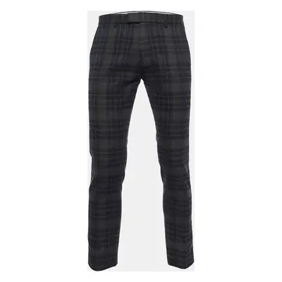 Boss By Hugo Boss Black Paid Cotton Slim Fit Pants